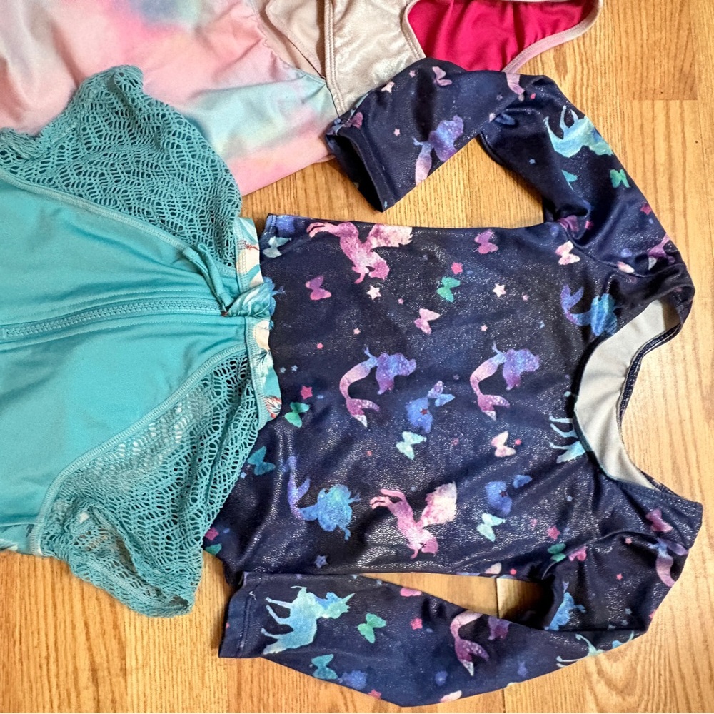 Colorful Kids One Piece Gymnastics Bundle of 5 Size 8/10 - Picture 10 of 11